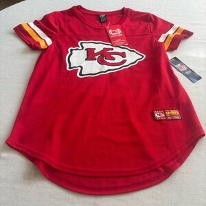 NWT NFL Kansas City Chiefs Super Soft Mesh Jersey Tee Red, S | Gameday Style